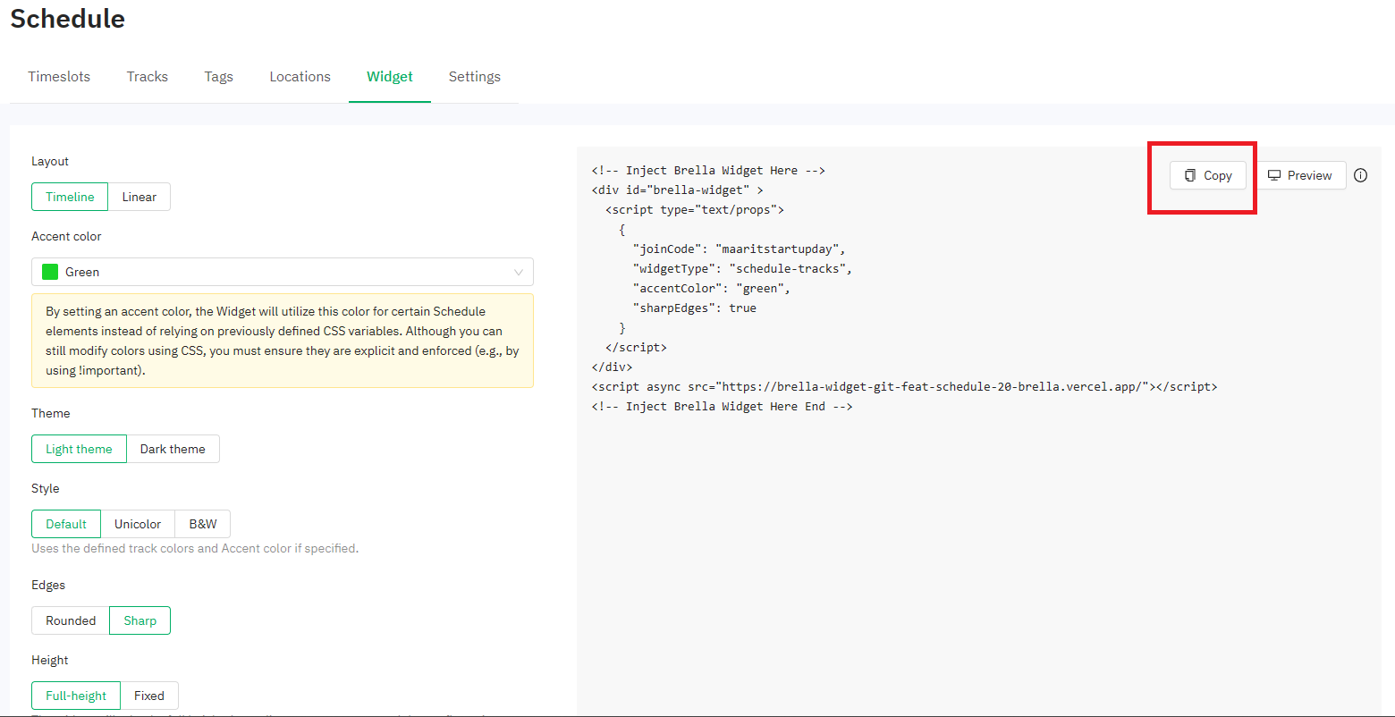 Schedule Widget Schedule Widget In Event Website Schedule Widget Schedule Widget In Event Website